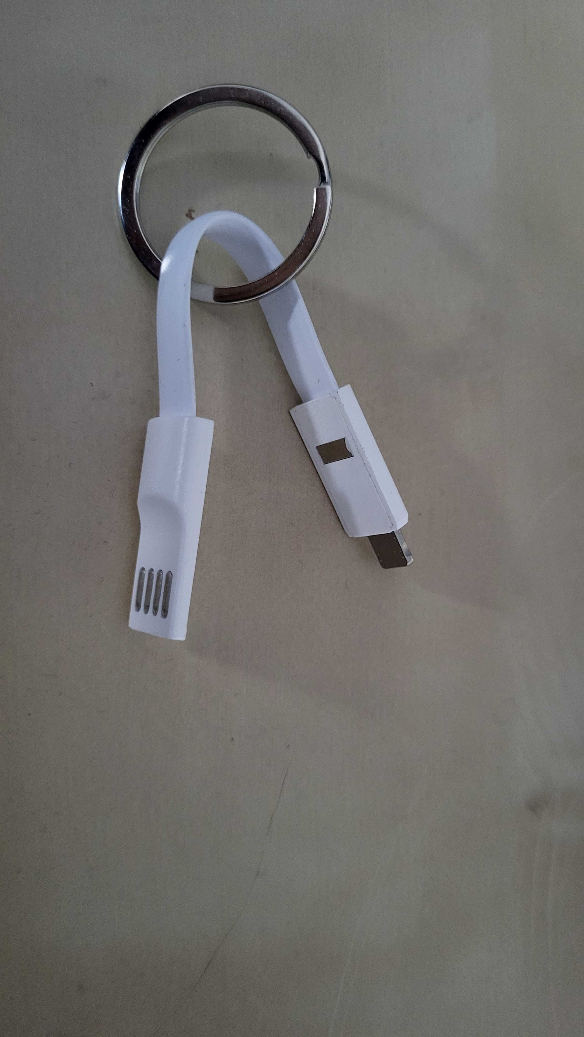 Kabel apple lighting Iphone do komputera. Brelok. NOWY