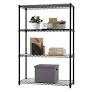 HEAVY DUTY Prateleiras metálicas pretas de 4 camadas/Black metal shelf