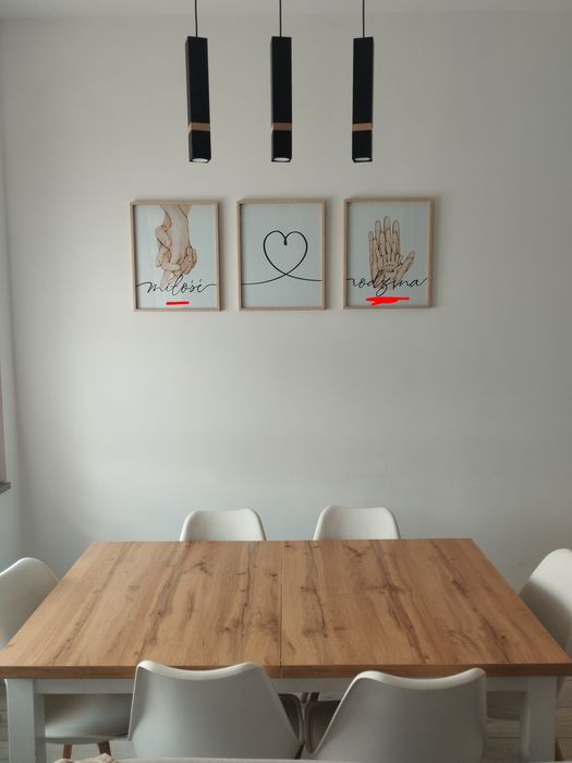 Lampa sufitowa nad stół wisząca