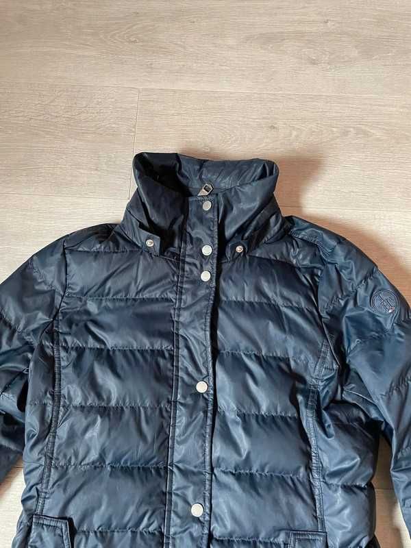 Kurtka Ocieplana Pikowana Tommy Hilfiger granatowa basic