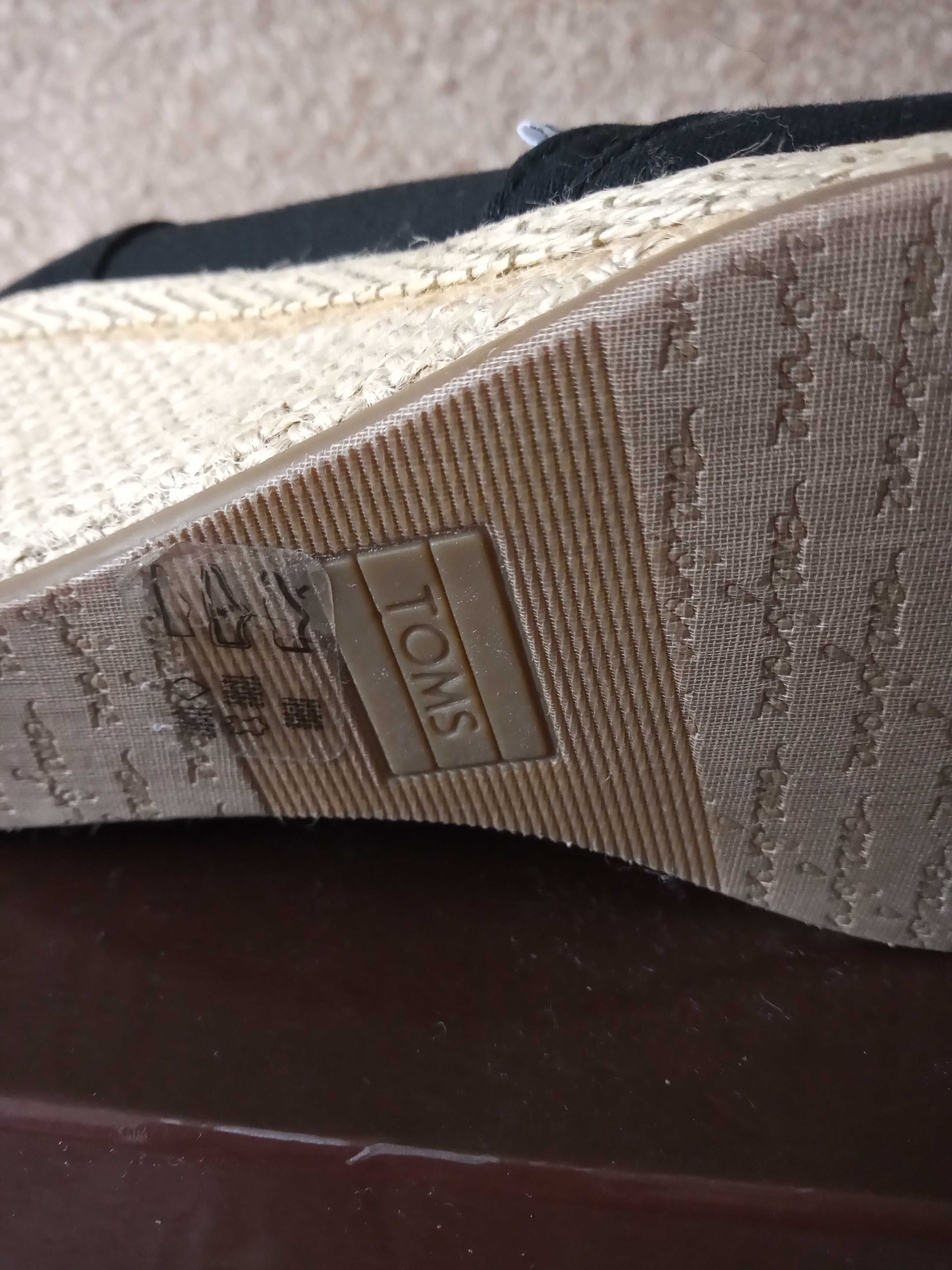 Espadryle koturn TOMS j.nowe 38/39