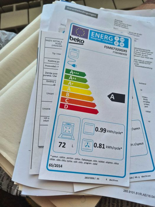 Fogão Beko  FSM 67320 GXS
