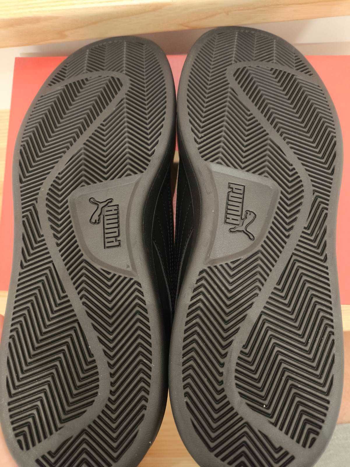 Sneakersy męskie Puma Smash v2 L czarne, 46 (30 cm) nowe