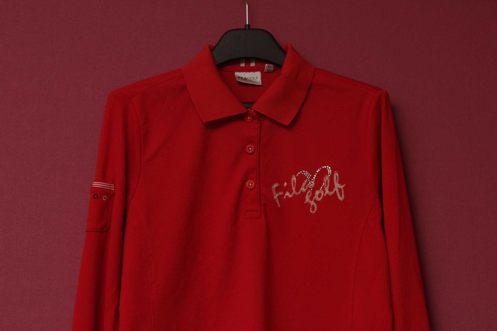 Fila Golf рр S поло-лонгслив из хлопка y2k