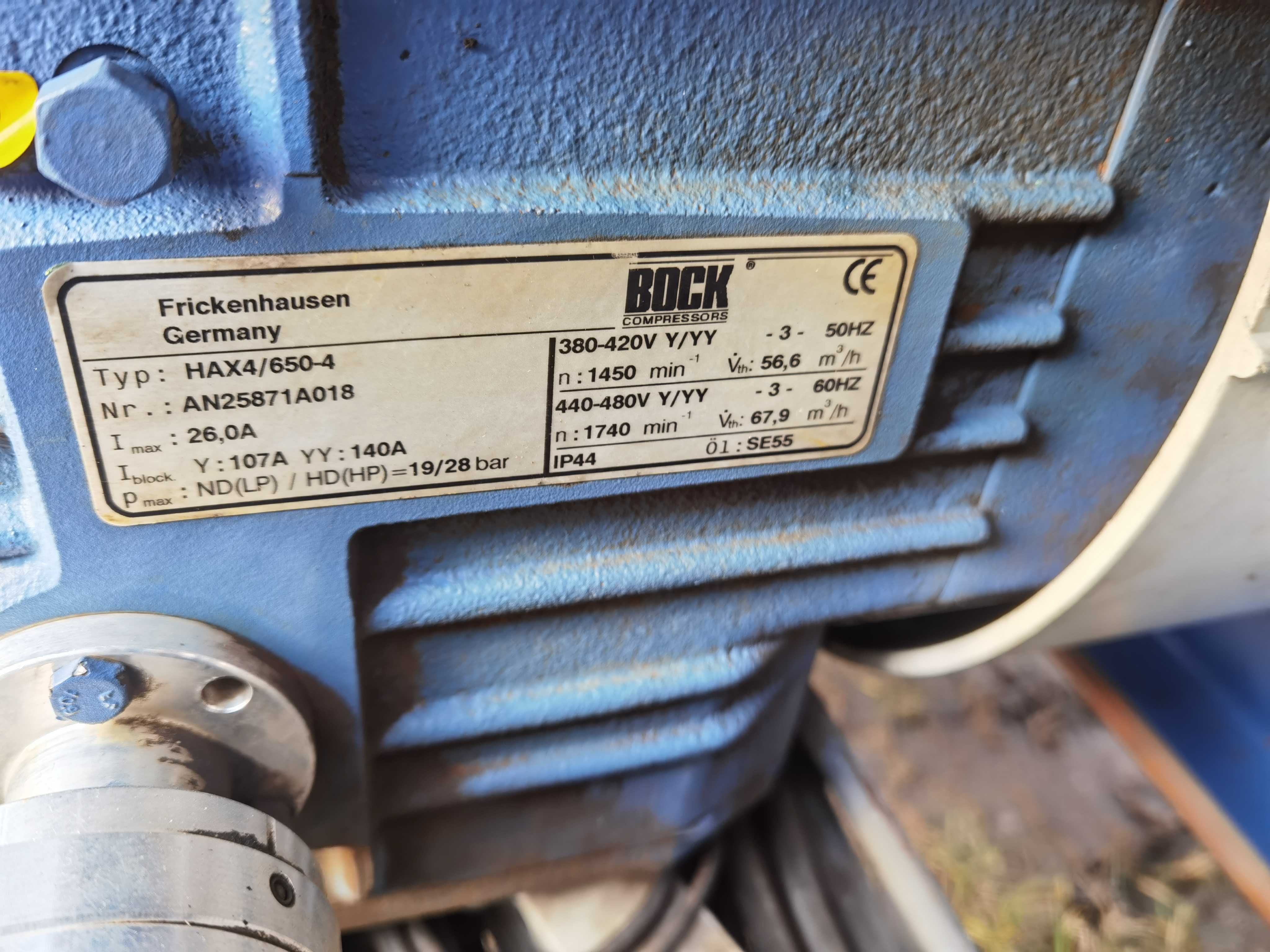 Sprężarka agregat compressor BOCK HAX4/650-4