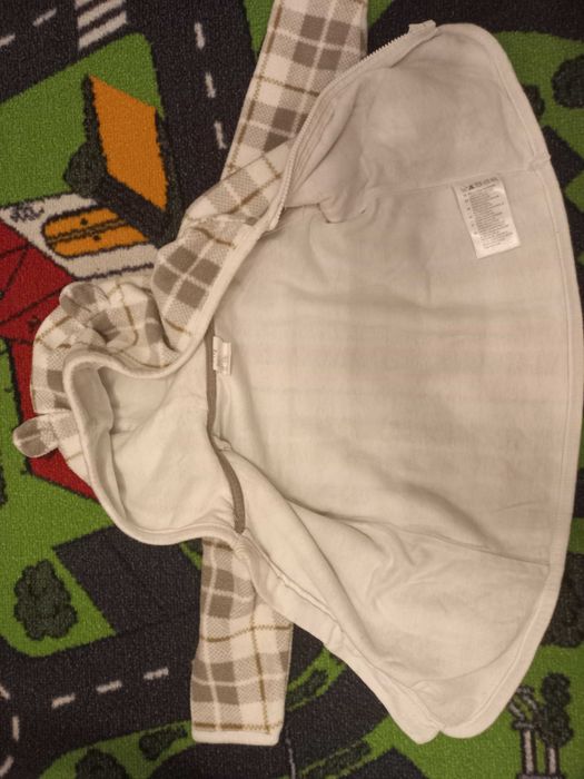 Bluza polar w kratę, h&m , 62