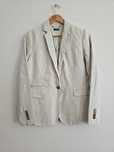 Lniana kremowa marynarka damska Massimo Dutti r. 38