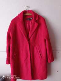 Warehouse piękny czerwony płaszcz na zatrzaski jak nowy rozmiar L
