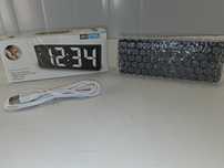 L073 Budzik Cyfrowy ElektronicznyZegar LED LusterkoWyświetlacz GH0712L