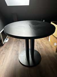 Stół okragly czarny rozkladany 90 cm stednica max dlugosc 190