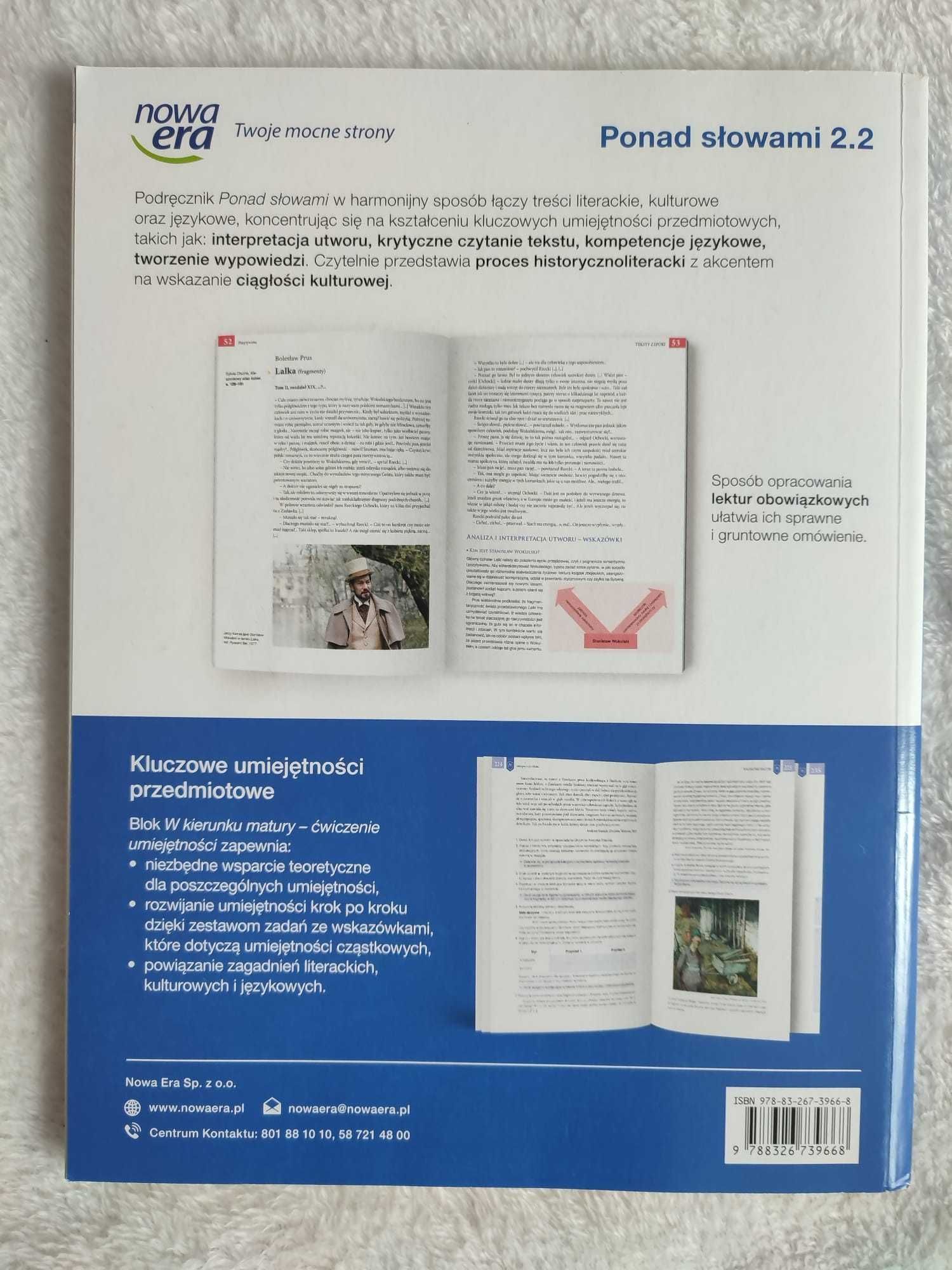 Sprzedam Ponad słowami część 2 do 2 klasy liceum