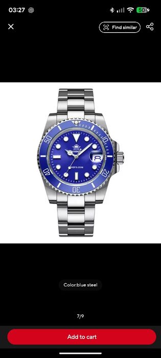 Relógio de mergulho Addisdive à Prova de Água 200M