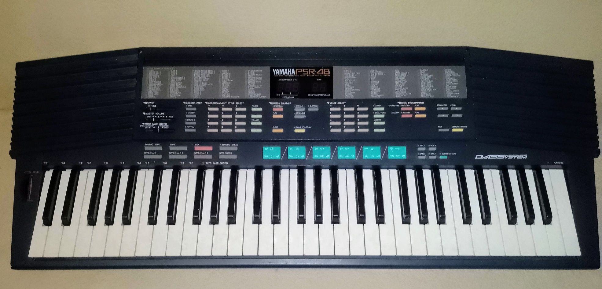 YAMAHA PSR-48 stereo keyboard z MIDI '90