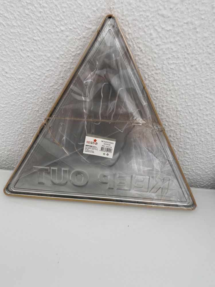 Placa metalica “Keep Out” 30x30 cm