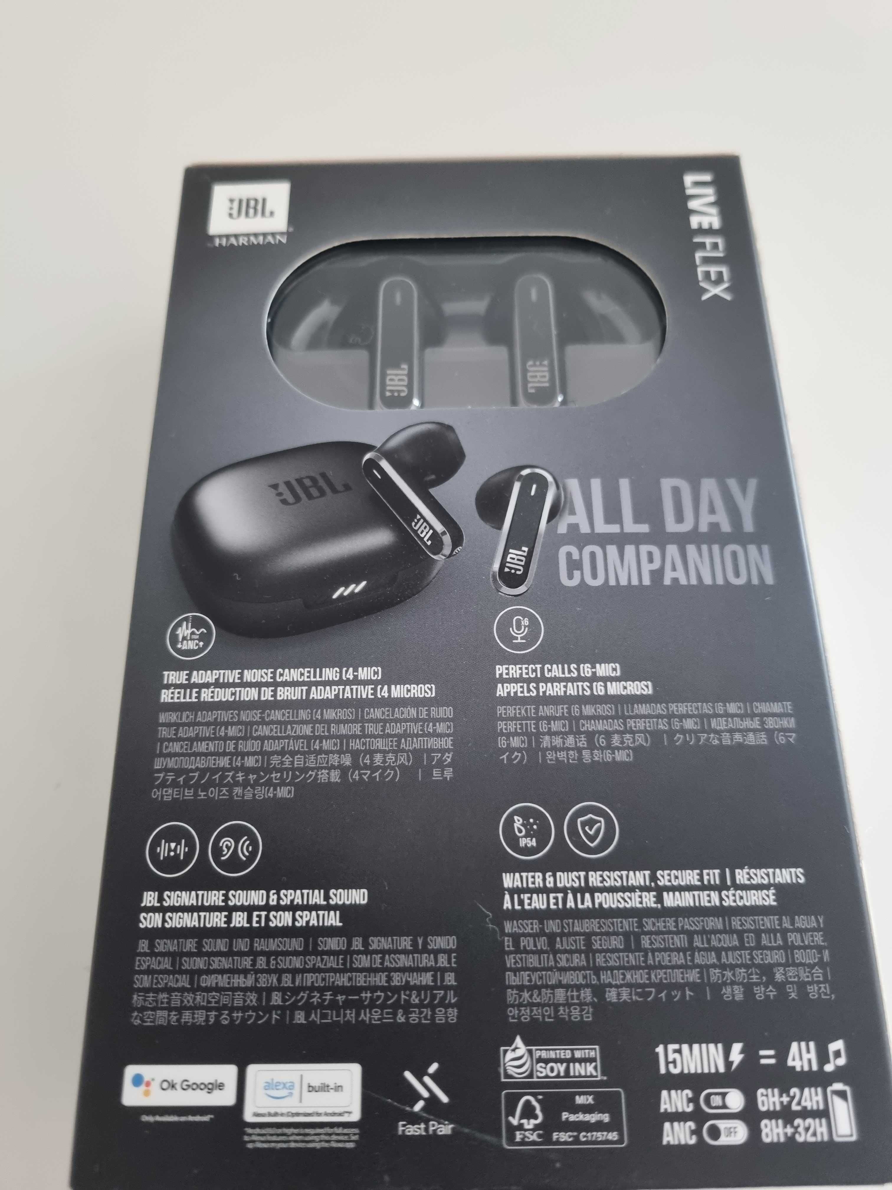 nowe sluchawki jbl live flex czarne