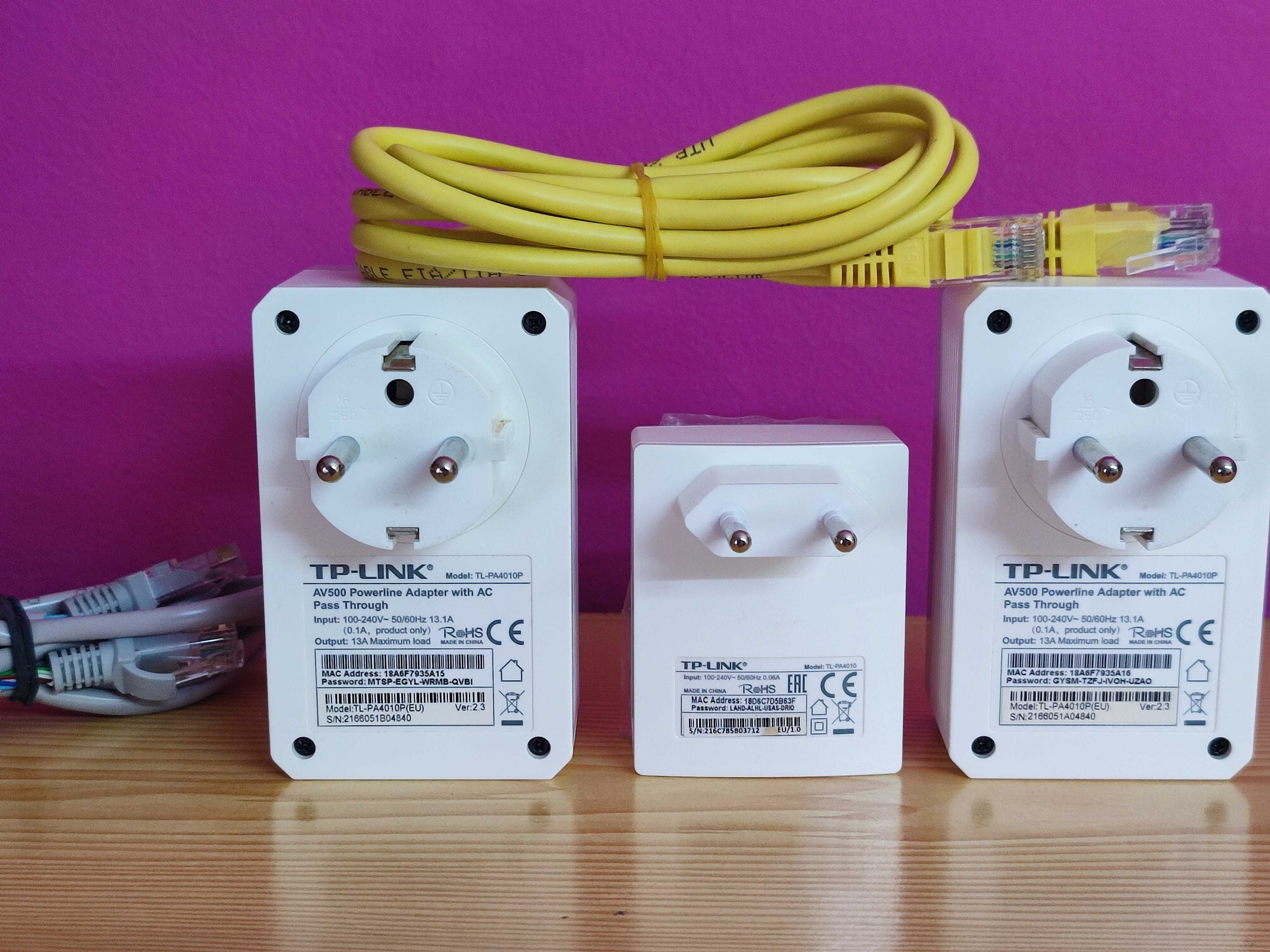 Kit CPL TP-Link AV500 - 3x Adaptadores