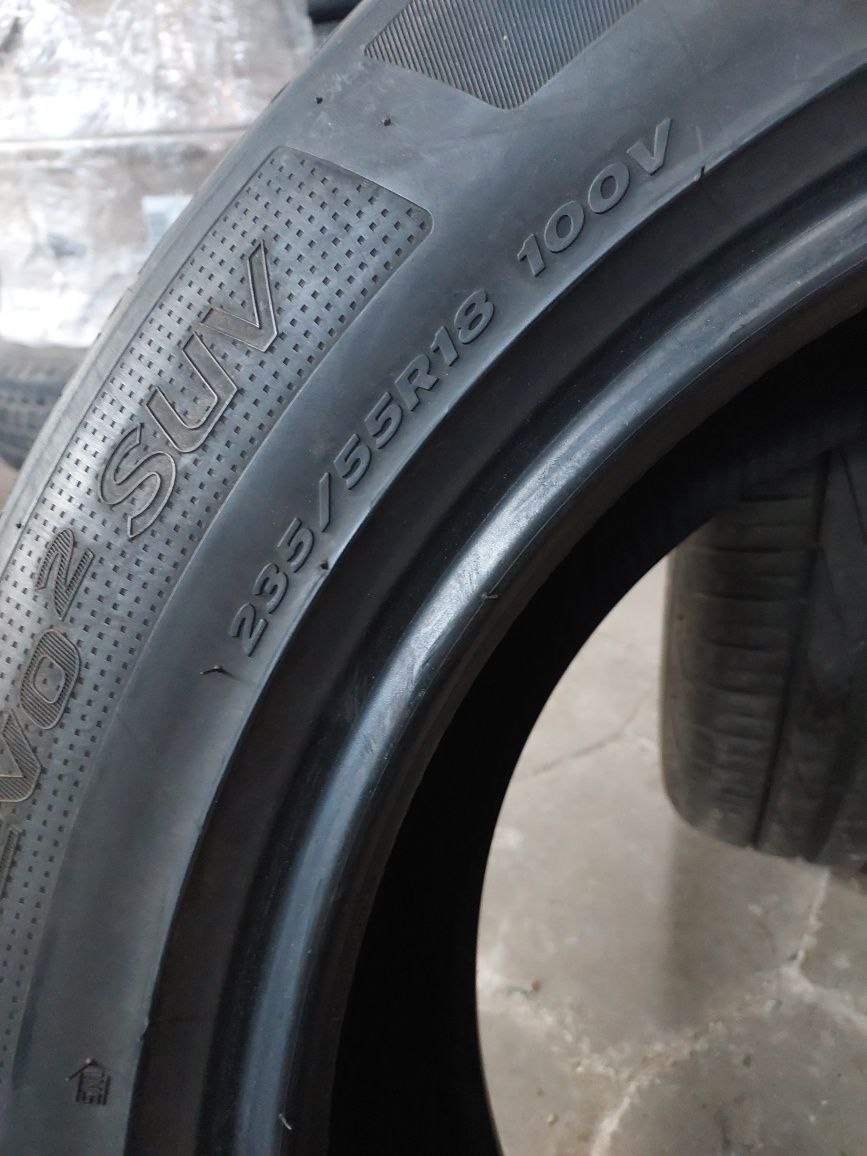 Шини 235/55 R18 пара літо Hankook 7.6мм 2016 рік