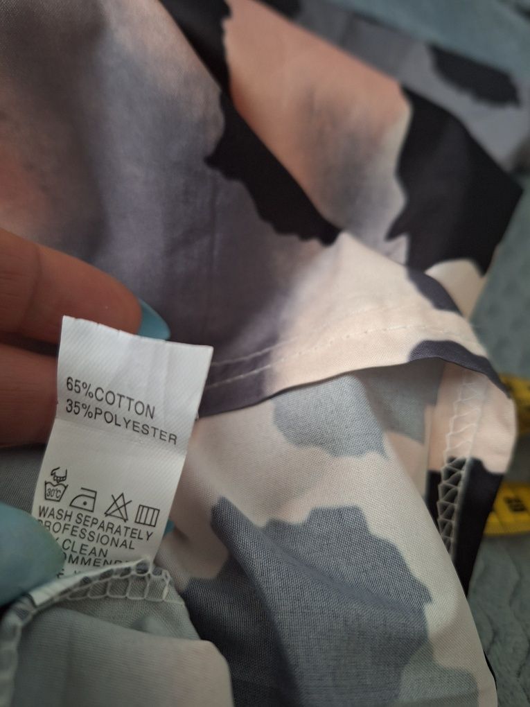 Sukienka 44 xxl 42 xl letnia zwiewna wzory midi prosta