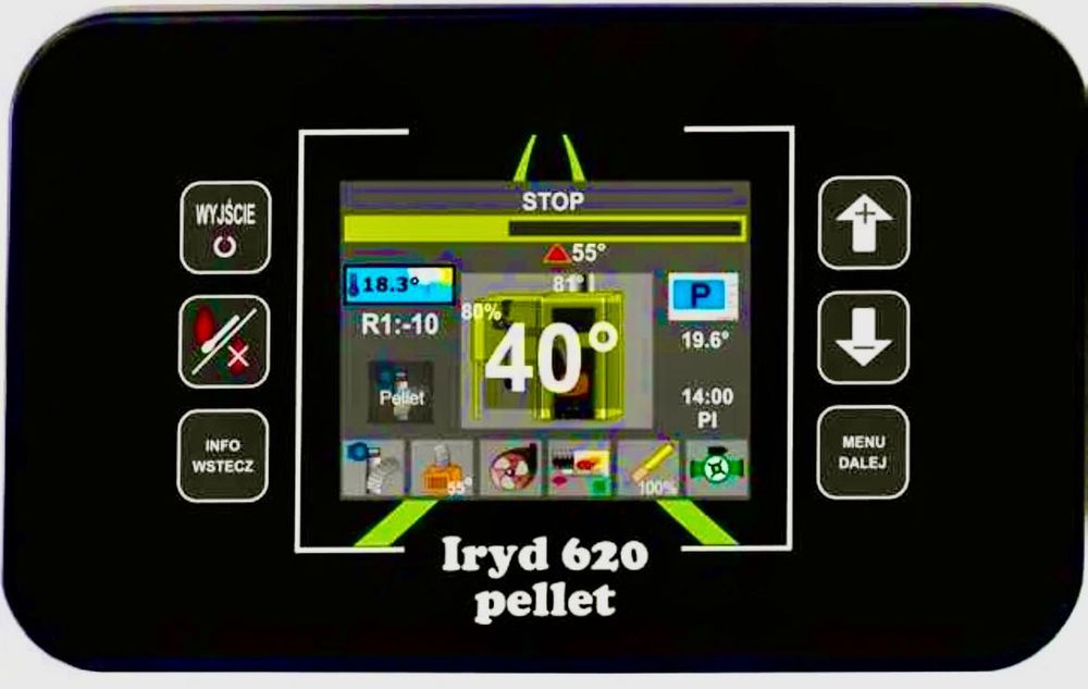 Kocioł ekogroszek, Pellet, drewno Mocek piec 5kl 20kW żeliwny podajnik