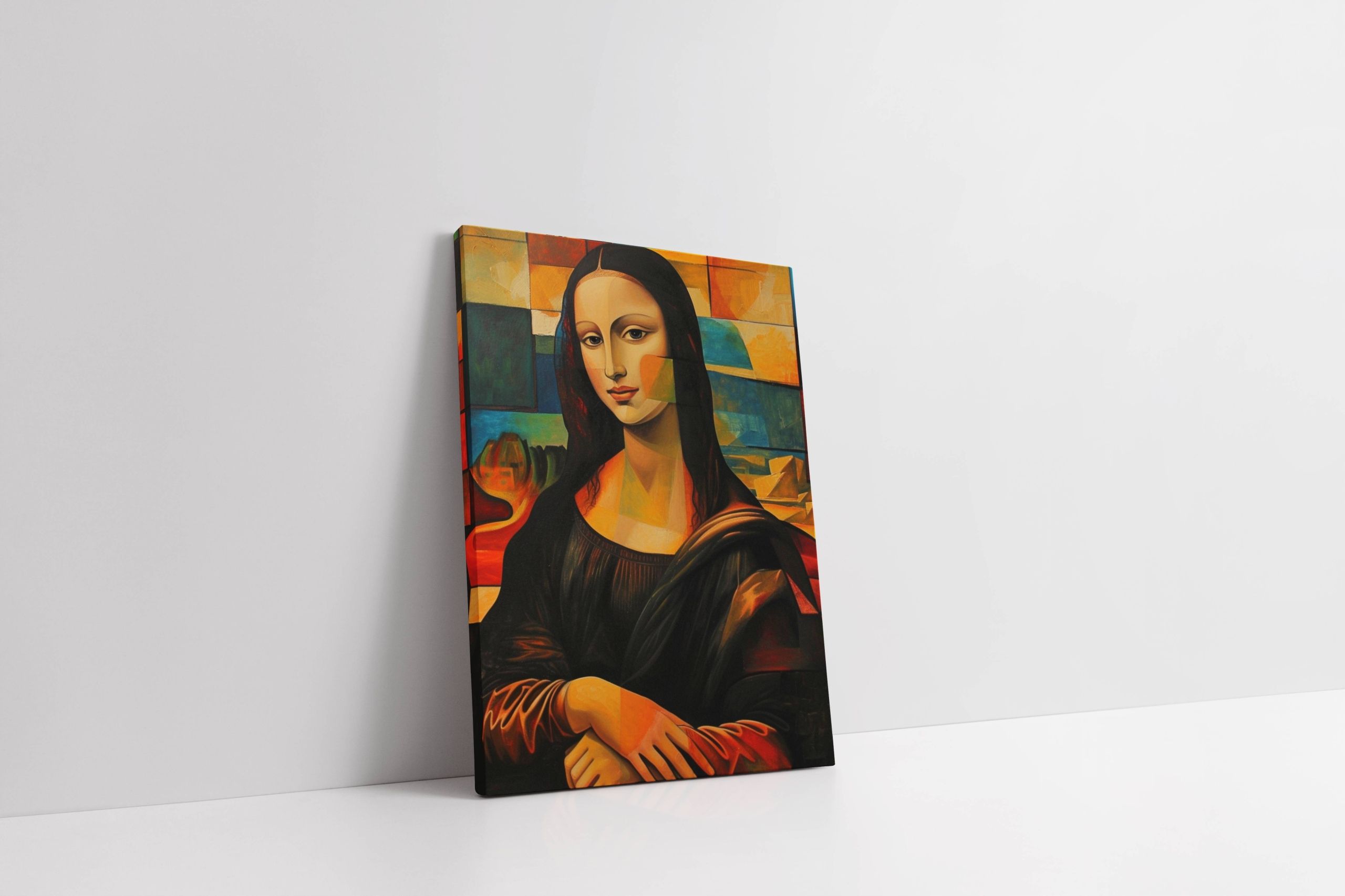 Obraz na płótnie Mona Lisa w Stylu Picassa do domu pokoju salonu 30x40