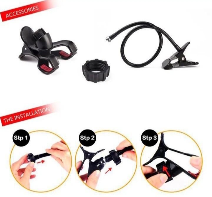 Металлический универсальный гибкий держатель для телефона, для ламп