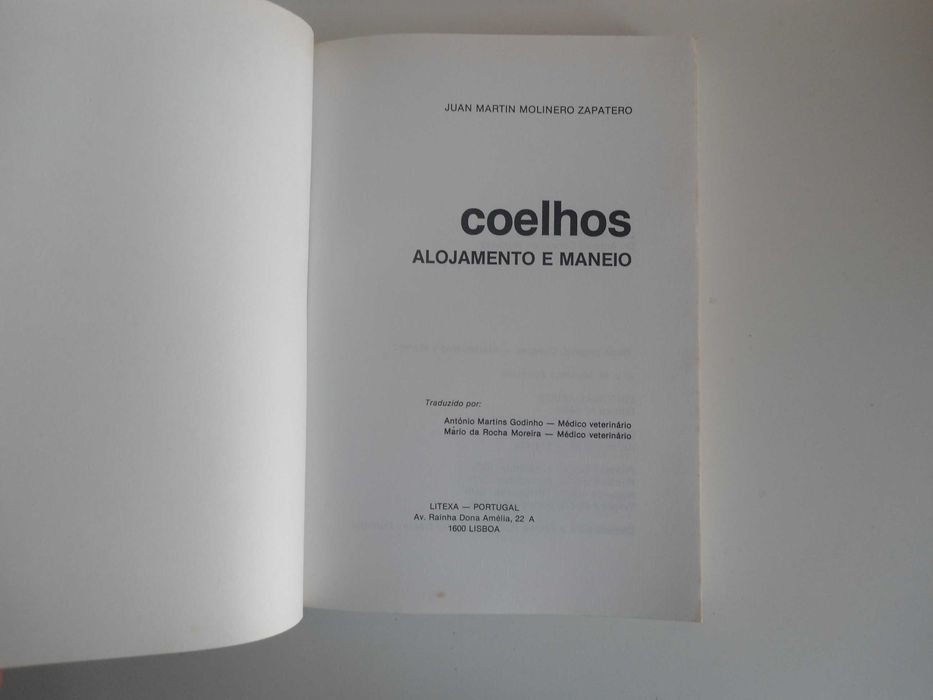 Coelhos-Alojamento e Maneio de J M Molinero Zapatero