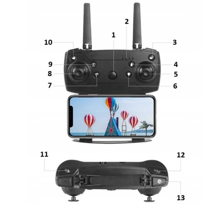 DRON E99 2 Kamery HD WIFI Pilot ETUI Zawis 200M Promocja WYPRZEDAŻ