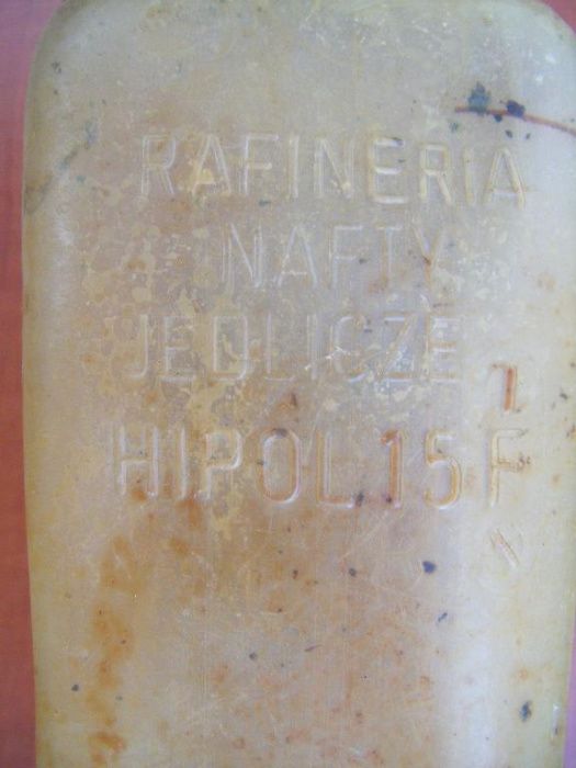 Butelki PRL hipol 15 Hipol 15 F Rafineria Nafty Jedlicze PRL