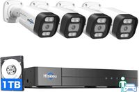 Система відеонагляду HISEEU 5MP IP камери 4K PoE 8мп відеореєстратор