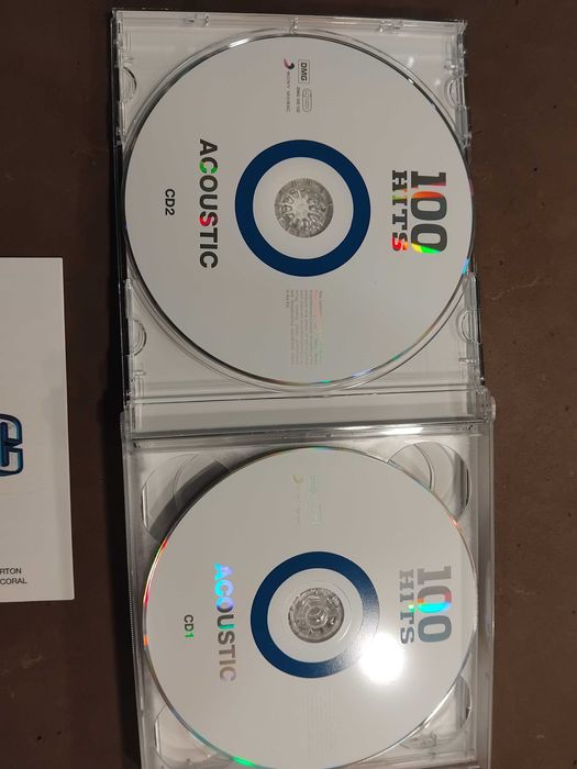 Caixa com 5 cds 100 Hits Acoustic novo