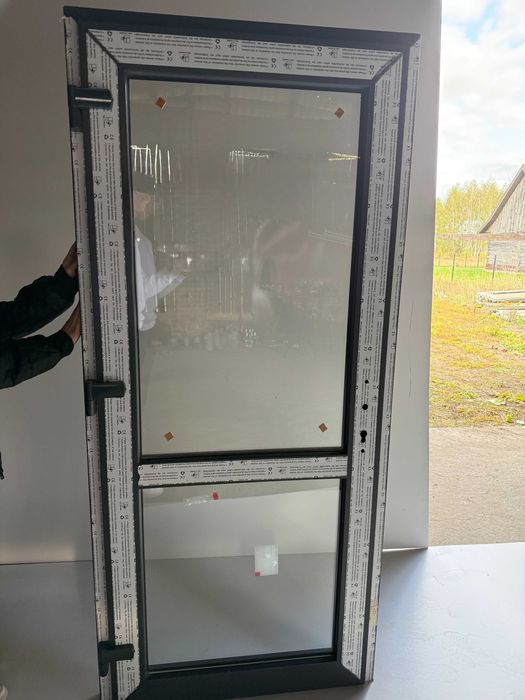 Drzwi PCV 100x210 (Białe Antracyt orzech) Od ręki! Transport cała PL!