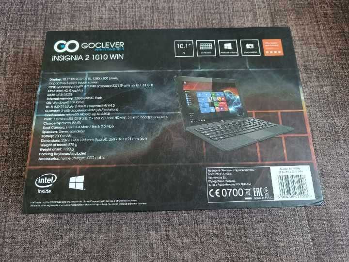 tablet goclever insignia 2 1010 win