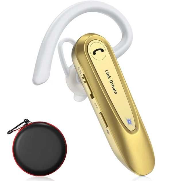 Гарнитура Bluetooth Link Dream LC-B45 Gold + чехол гарантия 6 мес.