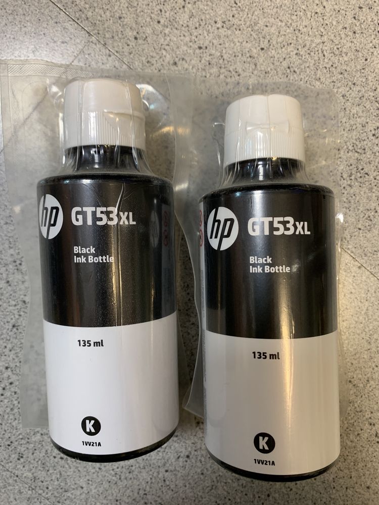 Nowy Tusz HP GT53XL Black Ink Bottle 135 ml x2 sztuki