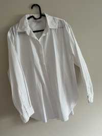 Biała klasyczna koszula damska oversize ZARA