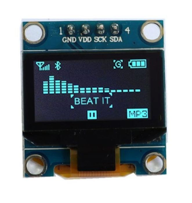 Ekran GME 0,96"  128x64 pixeli do projektów Arduino, Raspberry.