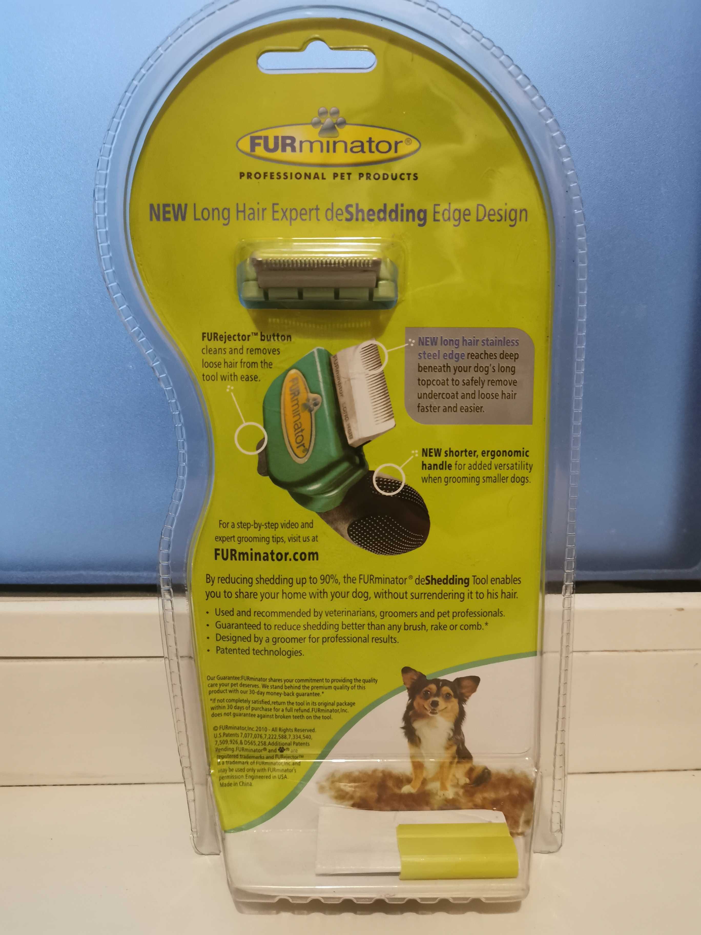 Furminator XS, фурминатор для длинношерстных собак мини пород