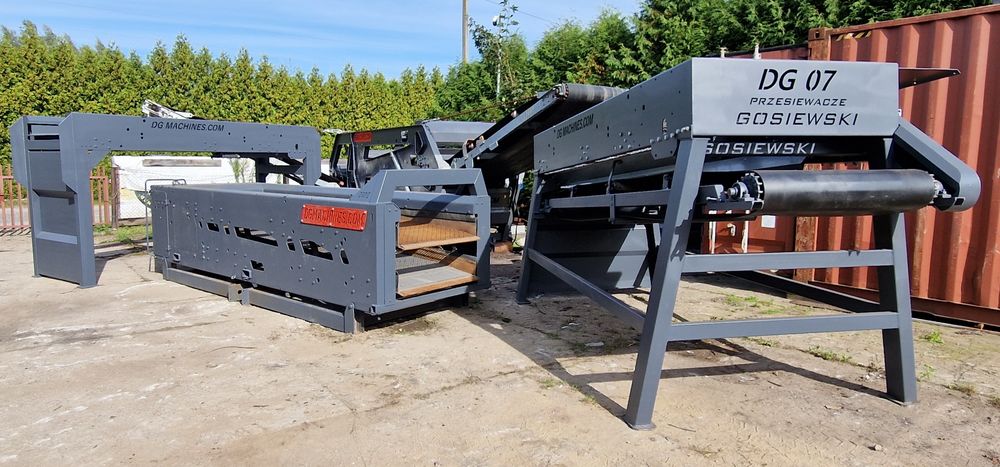 Przesiewacz, DG MACHINES, 3 frakcje, kamień, ziemia, tłuczeń, diesel