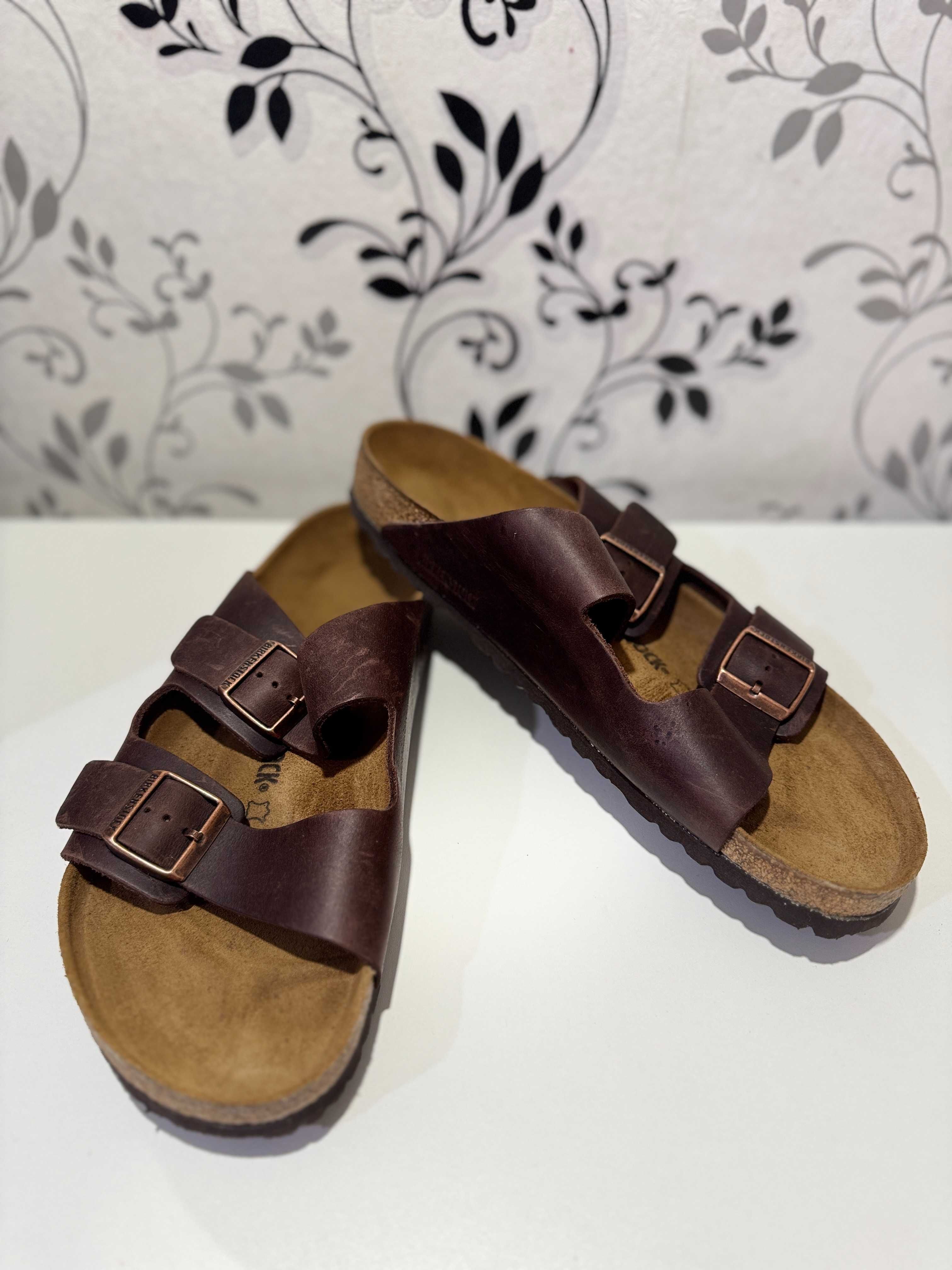 Шльопанці Birkenstock Arizona Oiled Leather - Habana, 47р