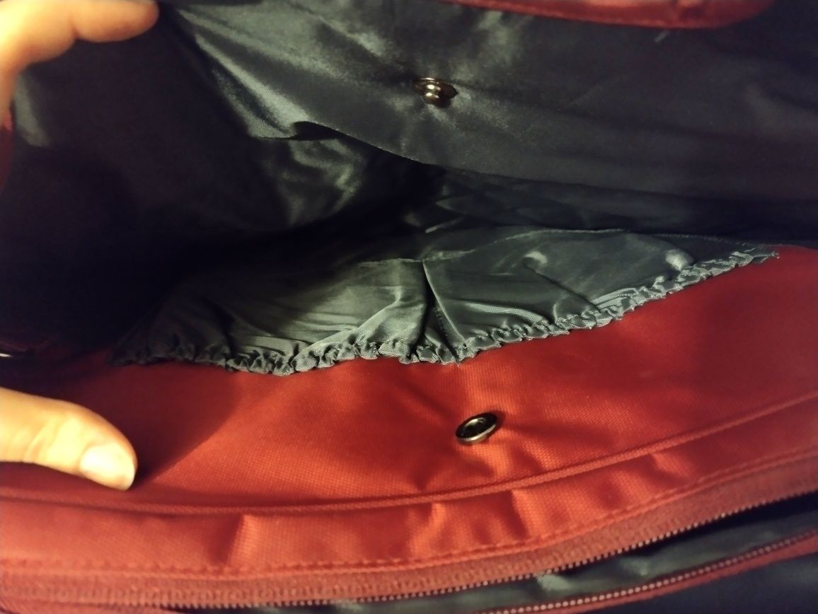 Port designs torba na laptopa komputer czerwona