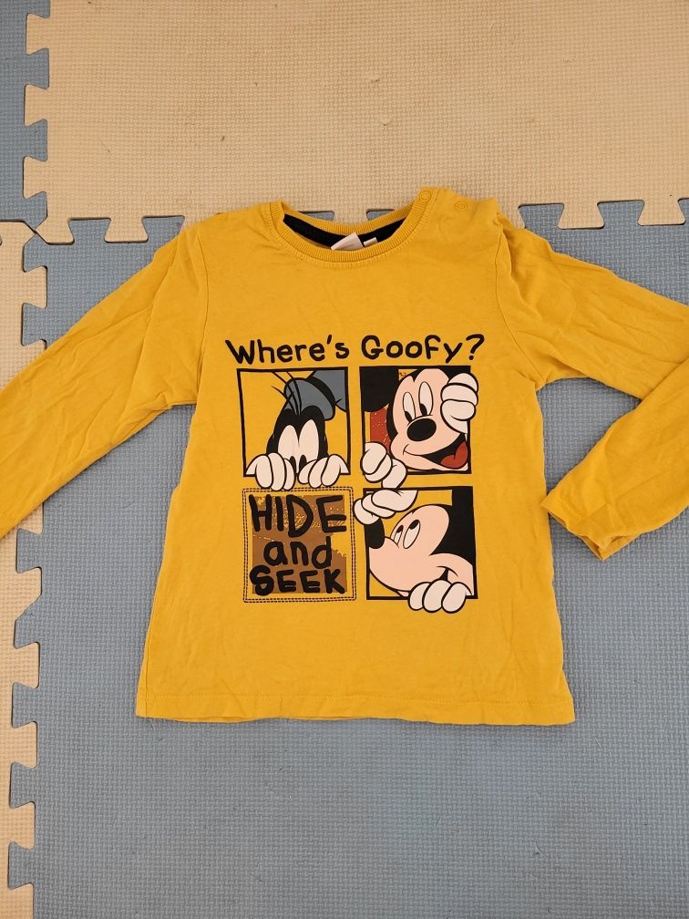 Bluzki z długim rękawem dla bliźniaków rozmiar 98/104 firmy Disney