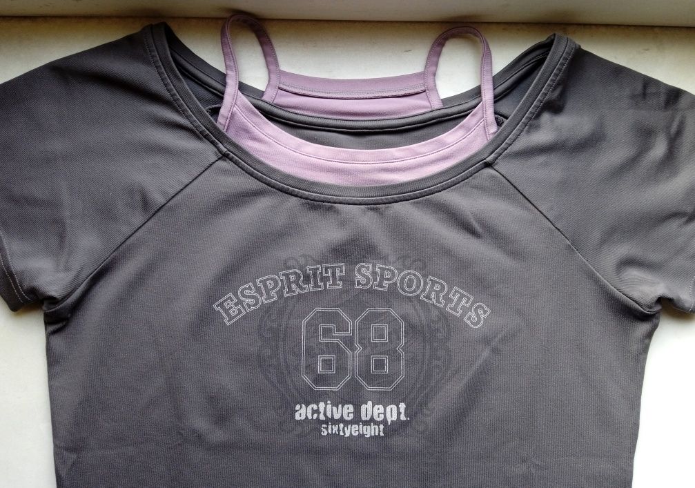 Спортивні трекінгові бігові жіночі футболки, розмір М.