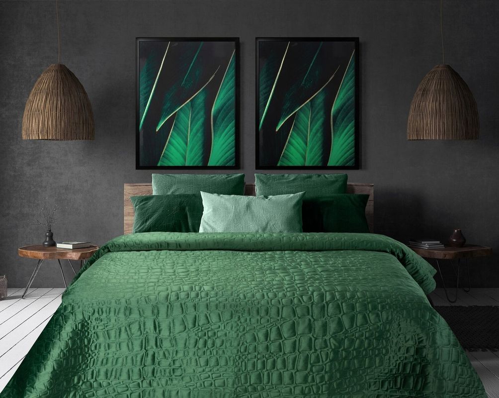Narzuta 220x240 na Łóżko Kanapę Welurowa Salvia7