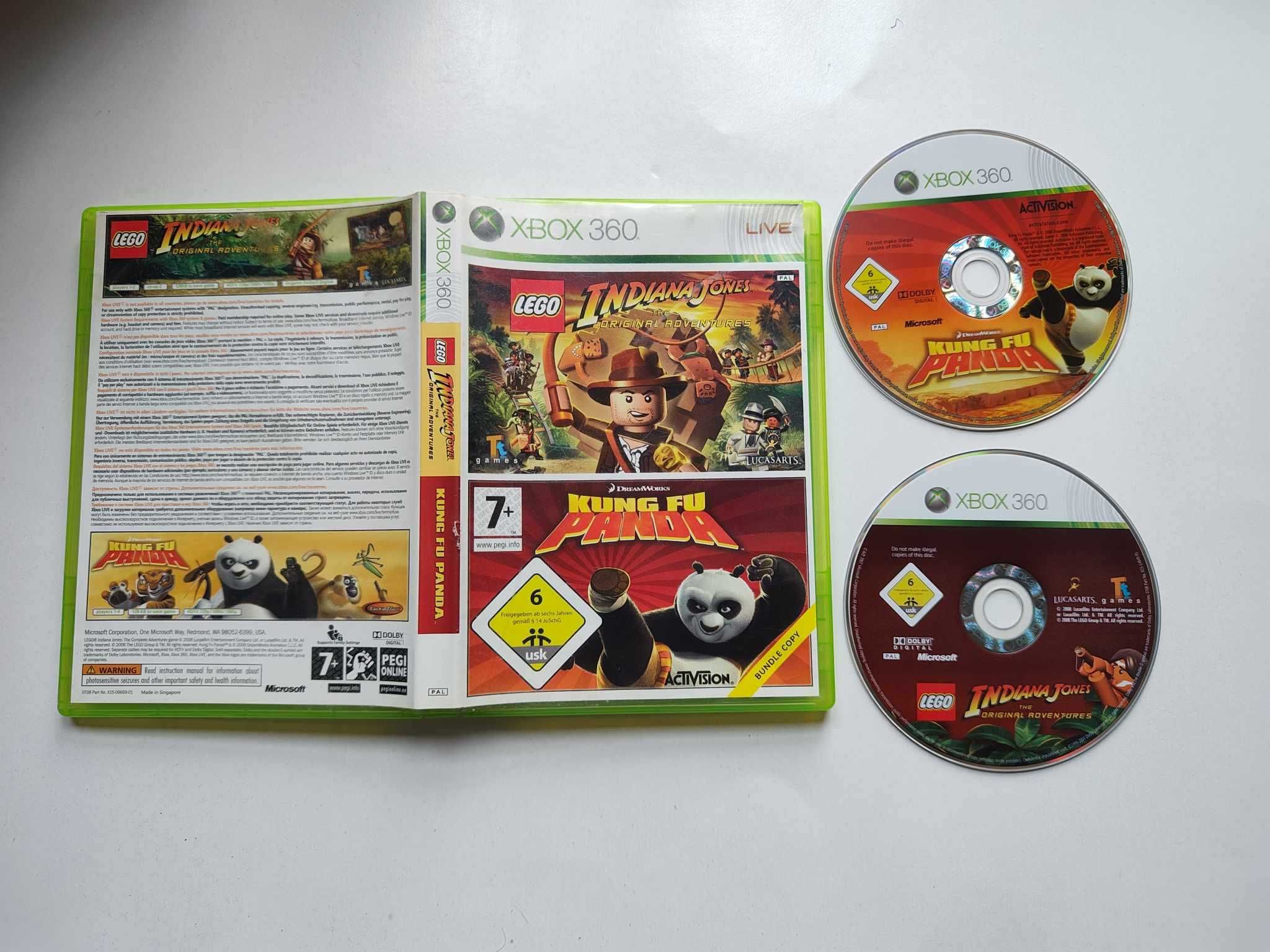 Xbox 360 gra Lego Indiana Jones I Kung Fu Panda