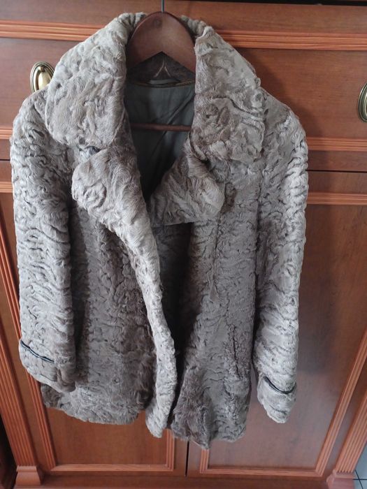 damskie naturalne futro, karakuły, L, XL
