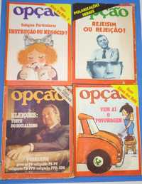 60  revistas OPÇÃO anos 70. 30€