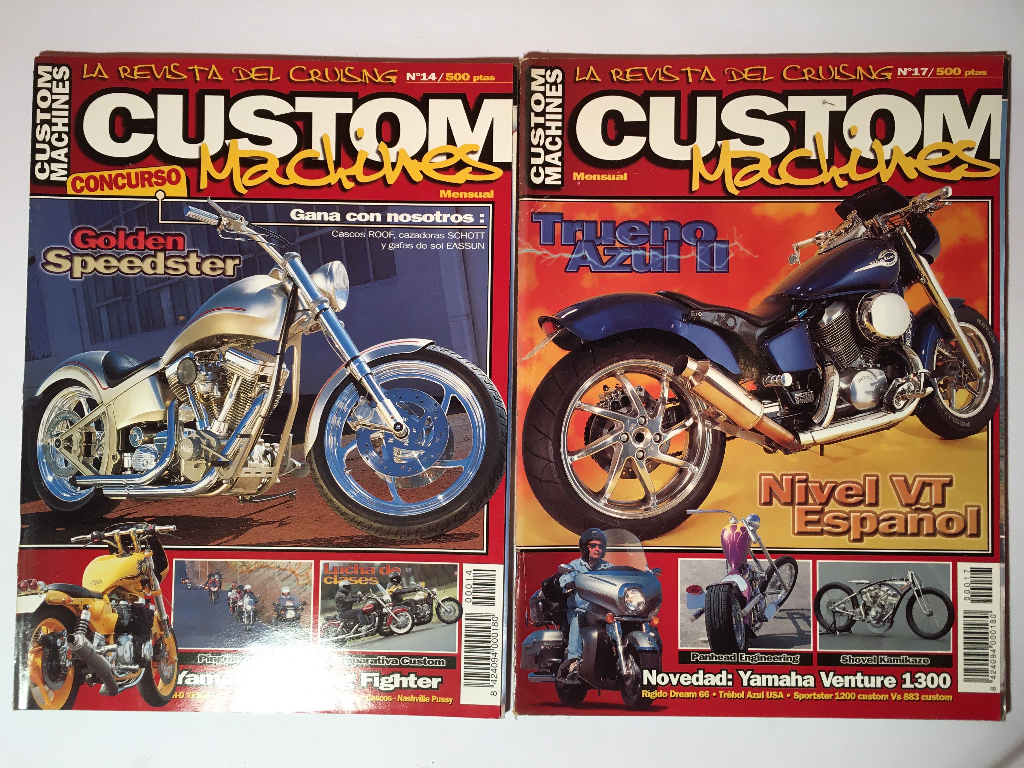 CUSTOM MACHINES - 8 revistas de motos