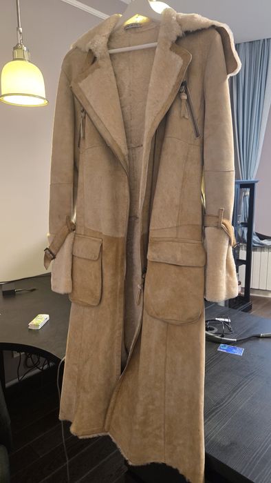 Дублянка тепла з овчини з хутром всередині