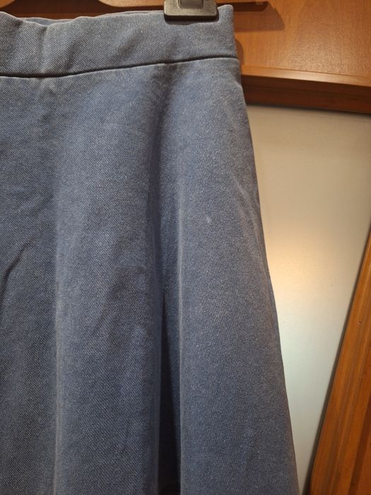 Błękitno-szara mini spódniczka H&M