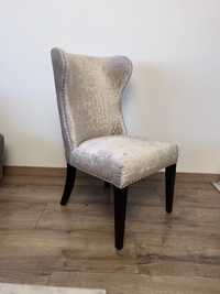 4 piekne welurowe krzesla glamour - cena za komplet